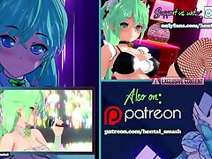 Rei and Asuka take turns licking blindfolded hentai girl - Neon Genesis Evangelion Hentai.