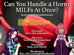 4 Horny MILFs Use You For Their Pleasure Audio Roleplay w SnakeySmut, HiGirly, and audioharlot