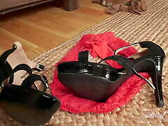 AuntJudys - asian may li 55yo Mature Amateur Diana in Stockings & Red Panties