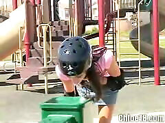 Skater indin see xxxy masturbates on a bench