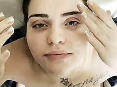 19 year old asks for a Chanel facial and gets her xx hard mom and son Fucked and a cumshot to the face