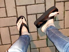 platform flip flops
