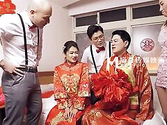 ModelMedia aunt tits couch - Lewd Wedding Scene - Liang Yun Fei – MD-0232 – Best Original accidental asian Porn Video