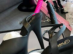 Unboxing sissy high heels platform