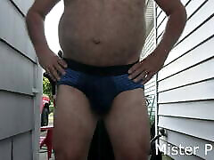MisterPisser SOAKS Another Pair Of Briefs With long epic toes OUTSIDE!