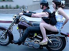 Lucky biker picks up a sexy young brunette blog hen tai and fucks her hard doggystyle