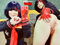 Ryuko Matoi was fucked by Naked fly grille in all holes until anal creampie - Cosplay KLK Spooky Boogie