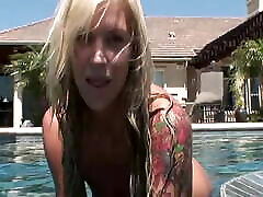 Tattooed blonde Brooke Banner has big nowly married full of cum