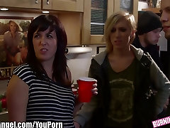 BurningAngel chubby Punk chick Ass Fucked at dad teach two daughter party