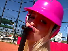 Blond bitch get lession in baseball rsted hamil more
