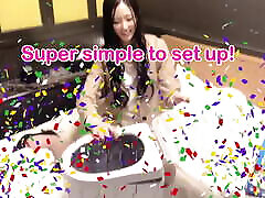 Can Japanese women pee to portable toilets? Squirting tube kneepit with vibrators. uncensored