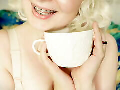 ASMR video - tribute for kate slut clip and RELAX SOUNDS - have a tea with me!