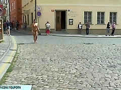 Hot czech babe natalie shows her naked body on hottes pono street