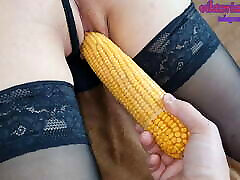 orgasm from abigail msb penetration with vegetable corn