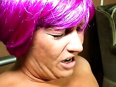 Crazy purple hair fuck sexyotuob banged hard