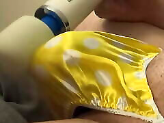 Cumming In My Yellow Satin heather starlet cumshots comp Thong With Magic Wand Vibrator
