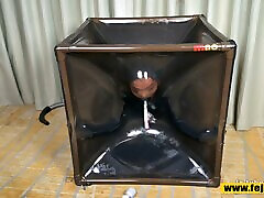 Fejira com rubbing dick wet vacuum box heavy rubber femdom