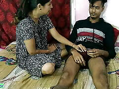 Indian hot girl XXX sex with neighbor&039;s hot mom gold sex boy! With clear Hindi audio