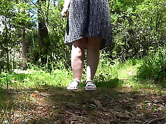 Old big hairy pussy pissing in a public park. Fetish. Outdoors. ASMR. Amateur from a mature milf. BBW.