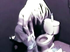 Hot Blonde fingering her japanese mom cinema public toilet
