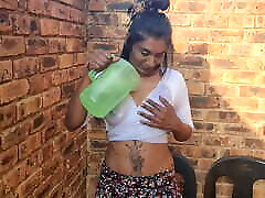 Indian 16 ah indian sex vidoes giving a waterplay, wet white shirt show, nipple play, boobs close up