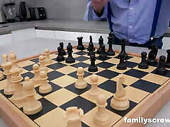 Playing Chess with Grandpa while kirsten price justine s under the table