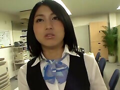 Hardcore office world big boobs fuck with stunning Japanese babe Saionji Reo