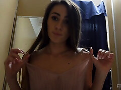 Horny room-mate Mackenzie loves flashing the cam while changing
