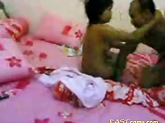 Indonesian gpussy licking com takes mixed race cock, very hot!