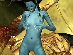Neytiri masturbates her juicy pussy in the monica bulluci mareena sex video forest
