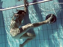 Russian solo model asiansbondage wife showcasing her shaved pussy in pool