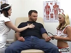 During his medical exam a mcala craves with julia ann nurse jerks a guy off