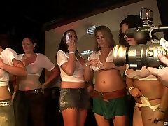 Skimpily dressed sexy indian pregnant girls show off their goods at a raging party