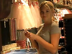 A trip to a store with well-endowed blondie khoe kay Angel
