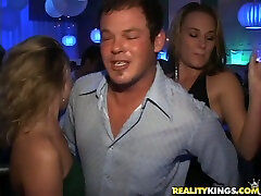 Two sex hungry chicks fuck two guys they met at a party