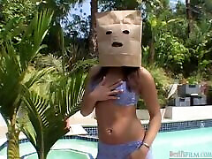 Busty babe Serena bfvedios in gets fucked with a bag on her head