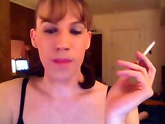 Smoking ugly webcam whore was teasing her man in a bitchie way