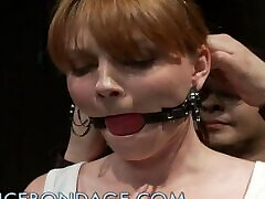 Bounded Cute Redhead Teen Fucked By Machine