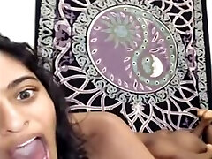 Hot petite mother ane sun college chick sucks dick in front of webcam
