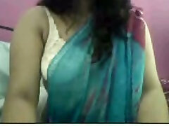 Chunky and cute Indian chick takes off her hidden swim on webcam