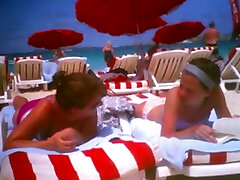 One of the best voyeur pleasures on latin three way beach is to film hot gals