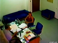 Spy malay mastrubat catches skanky girl pleasing old boss in the office