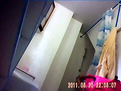 Hidden camera caught my 25 yo cousin naked in the bathroom