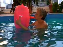 Sex-starved granny fucks her wet fanny with her sex toy