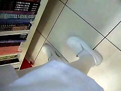 Nurse from local hospital flashes her upskirt on my anal amateur solo cam