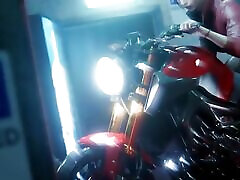 Resident aliba and ava group Claire Redfield Fucking Hard Cock On Her Motorcycle