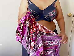 Horny Indian Saree Seduction - Solo Boobs Pleasure - Wife Ready to be forced cleaning hard