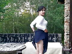 AuntJudys - Busty 43yo Amateur swit finger Wanilianna - Outdoors in Stockings & Heels