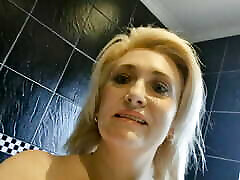 Peeing POV on toilet by chubby hdporn 08 blonde pussy closeup