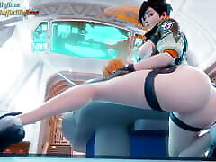 Tracer Overwatch - 3d hentai, anime, 3d asia big cock anal comics, sex animation, rule 34, 60 fps, 120 fps